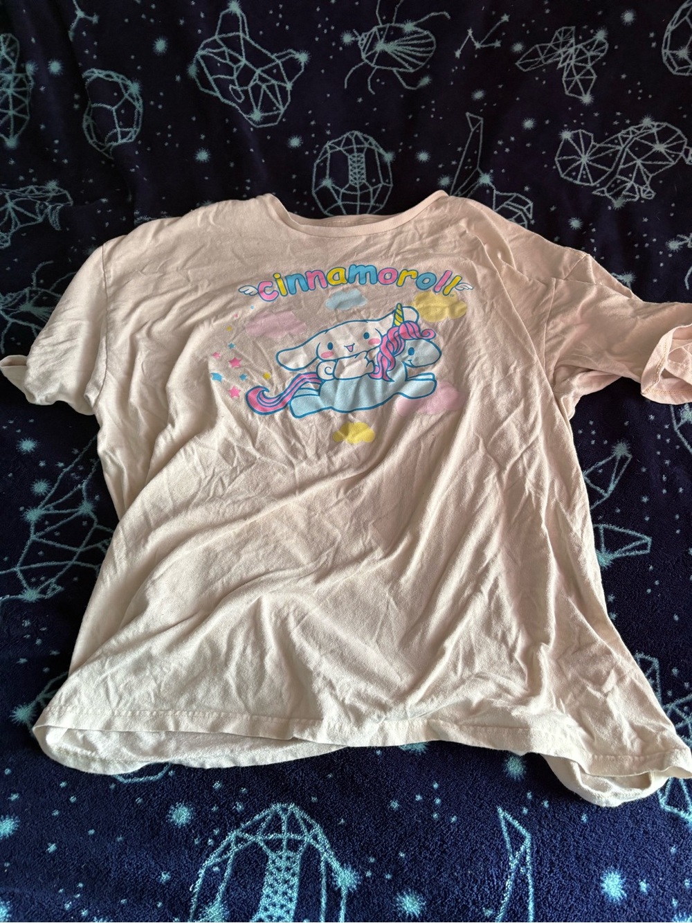 Sanrio Cinnamoroll Pastel Pink Graphic Tee